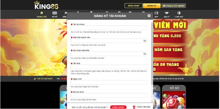 Hướng dẫn chi tiết các bước tạo tài khoản